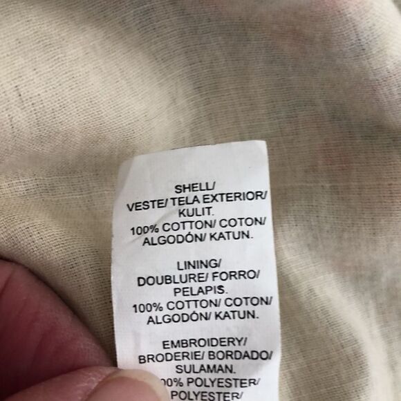 Lucky Brand Black and White Print Shift Dress With Colorful Borders and Sequins - Picture 10 of 16